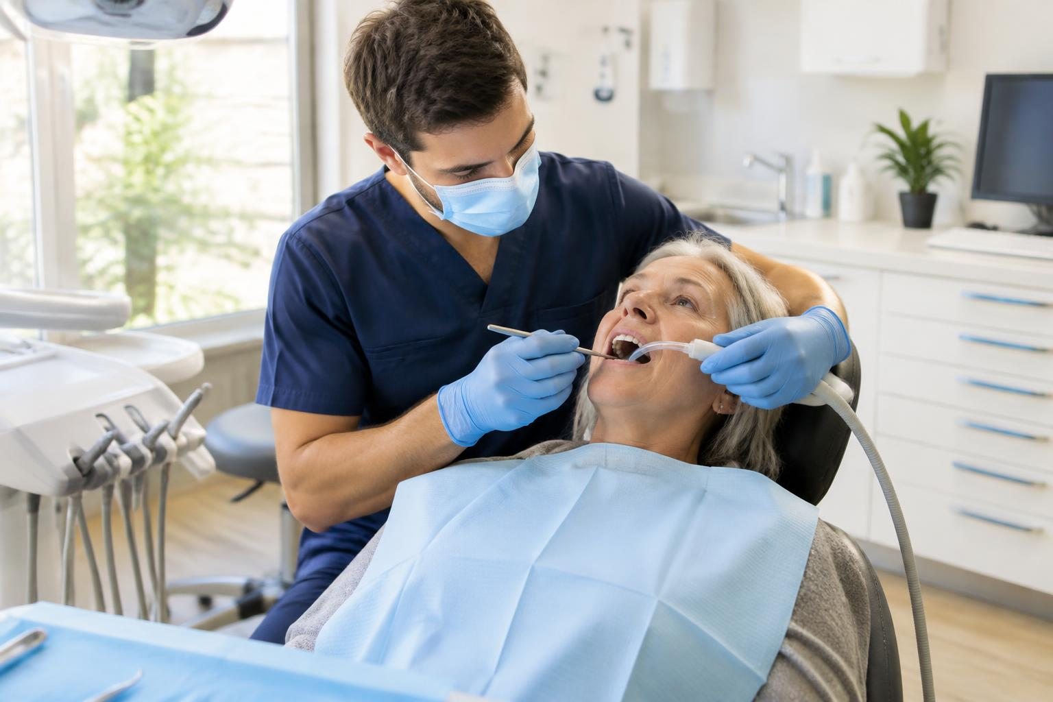 Illustrative check-up and clean dental photograph, not the Parramatta Green Dental team or premises