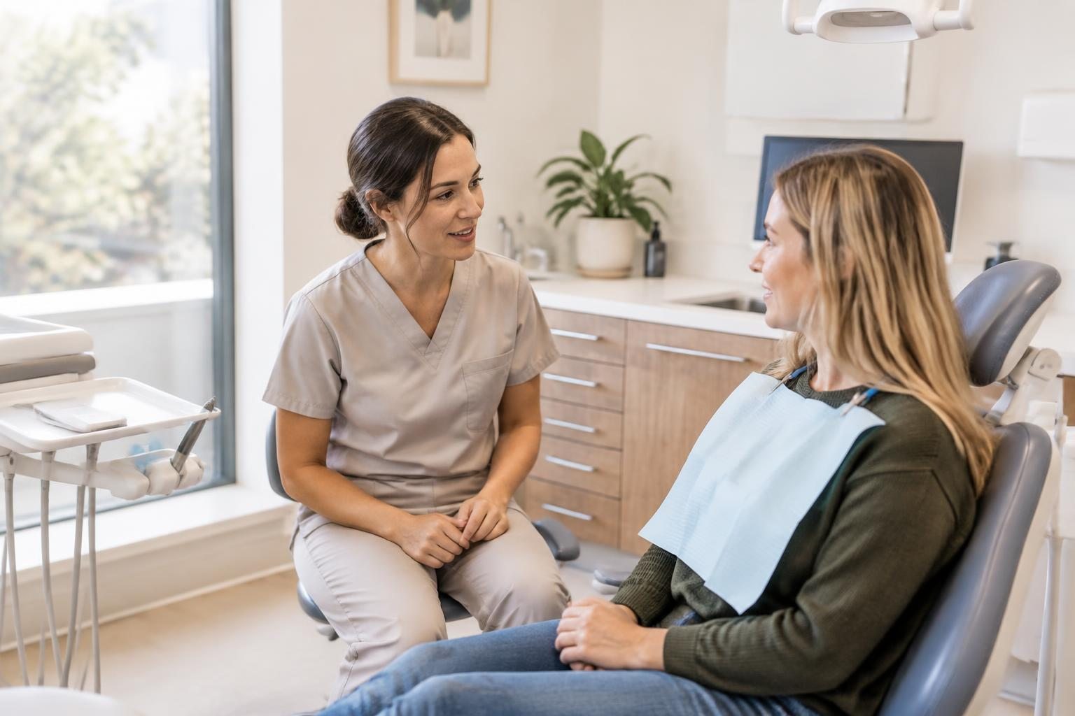 Illustrative new patients dental photograph, not the Parramatta Green Dental team or premises